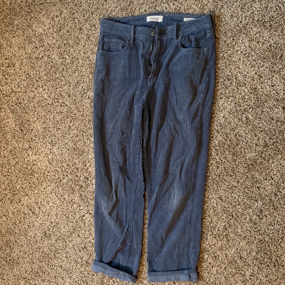 Blue Pacsun Corduroy Mom Jeans